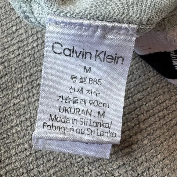 Calvin Klein Women's Sage Green Sports Bra - Picture 3 of 3